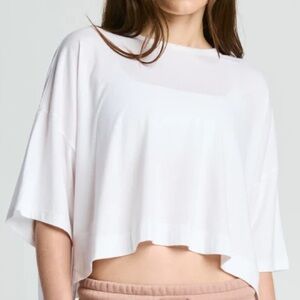 The Laundry Room Women’s White Cropped Boxy Top